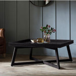 Calvera Boutique Wooden Coffee Table in Black - Maison Rêves UK