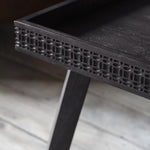 Calvera Boutique Wooden Coffee Table in Black - Maison Rêves UK