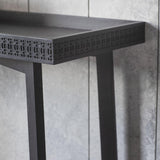Calvera Boutique Wooden Console Table in Black - Maison Rêves UK