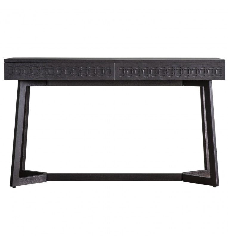 Calvera Boutique Wooden Desk in Black - Maison Rêves UK