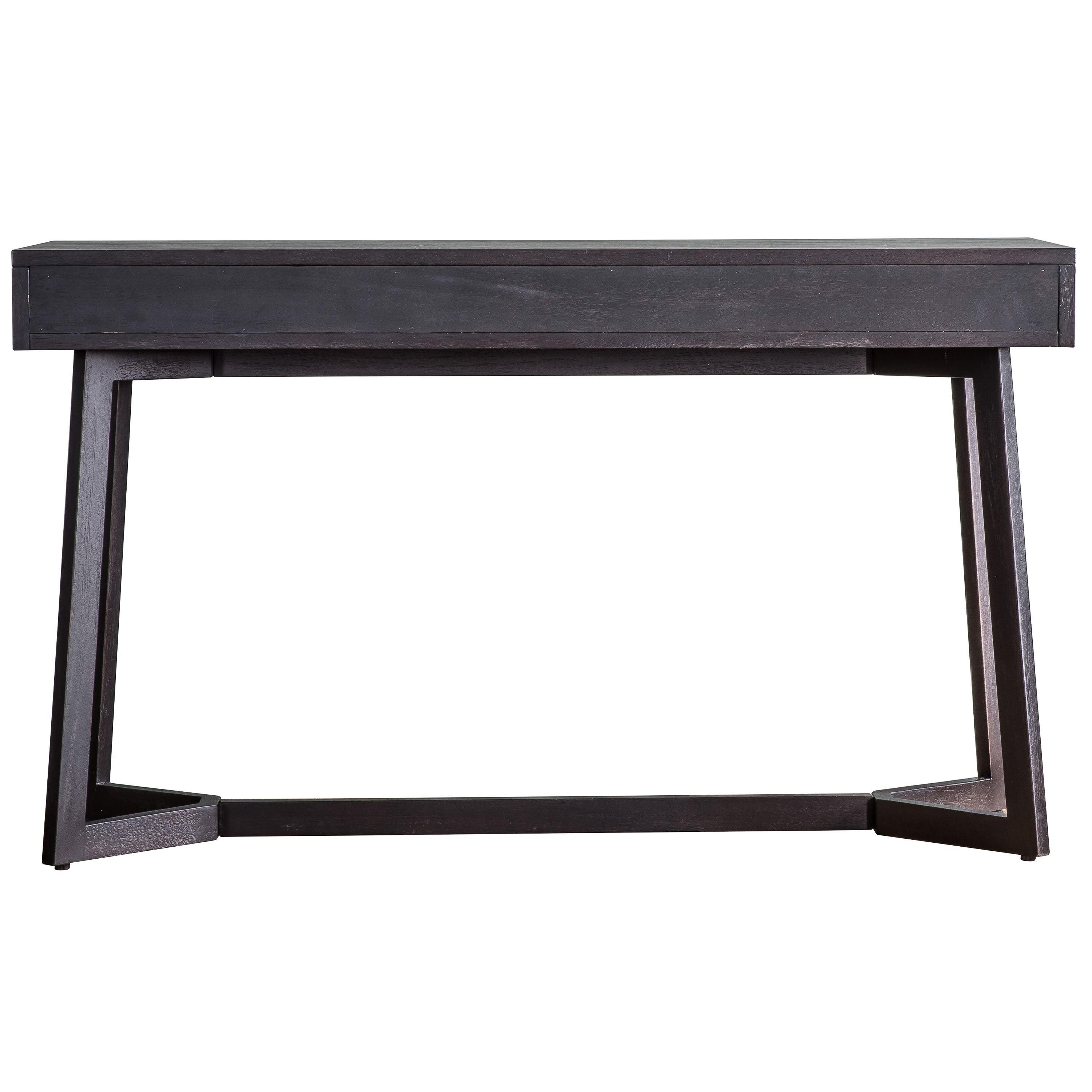 Calvera Boutique Wooden Desk in Black - Maison Rêves UK