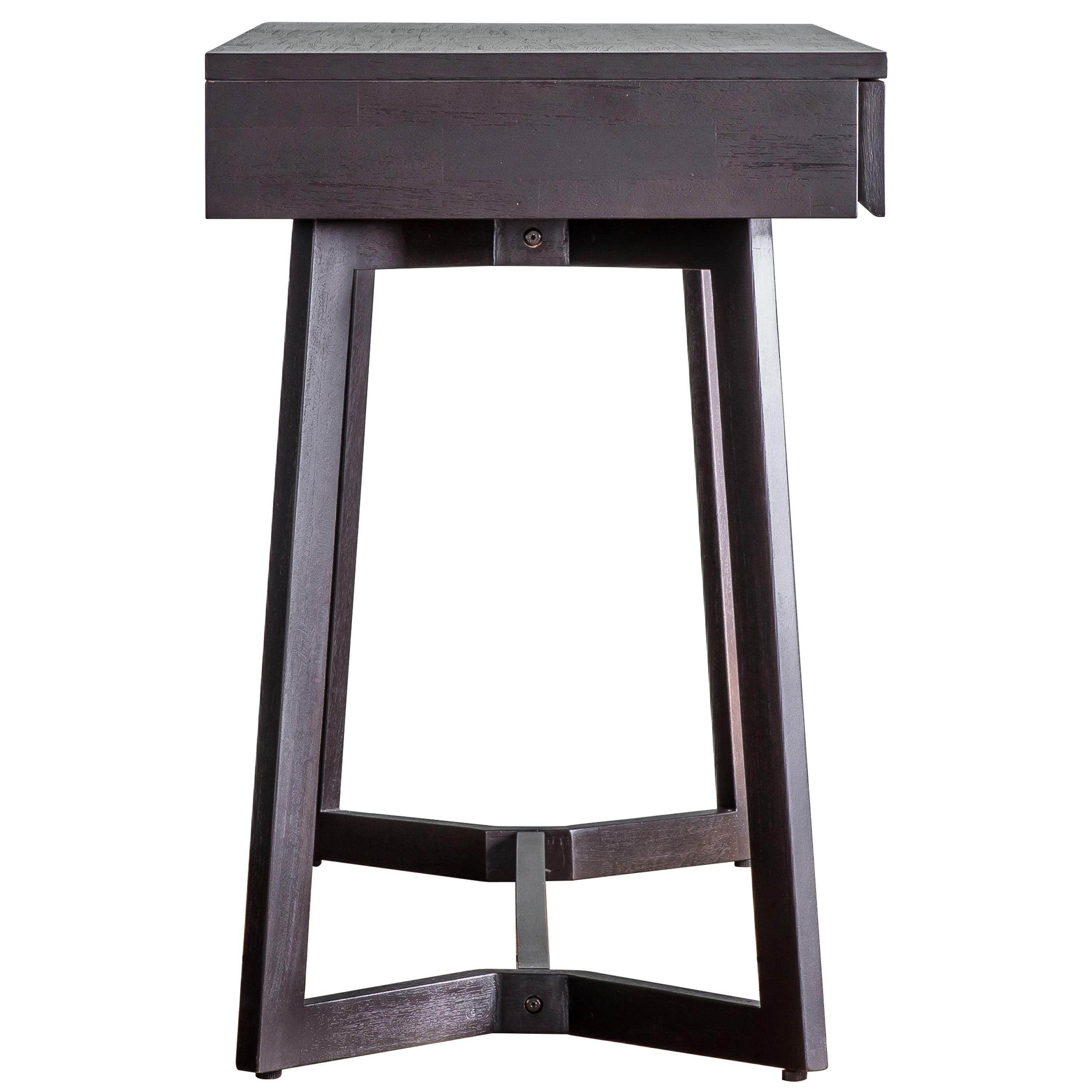 Calvera Boutique Wooden Desk in Black - Maison Rêves UK