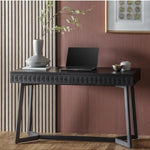 Calvera Boutique Wooden Desk in Black - Maison Rêves UK