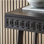 Calvera Boutique Wooden Desk in Black - Maison Rêves UK