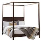 Calvera Retreat 4 Poster 5' Bed - Brown - Maison Rêves UK