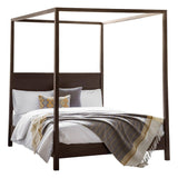 Calvera Retreat 4 Poster 5' Bed - Brown - Maison Rêves UK