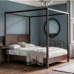 Calvera Retreat 4 Poster 6' Bed - Brown - Maison Rêves UK
