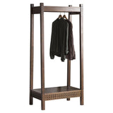 Calvera Retreat Wooden Open Wardrobe in Brown - Maison Rêves UK