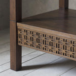 Calvera Retreat Wooden Open Wardrobe in Brown - Maison Rêves UK
