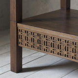 Calvera Retreat Wooden Open Wardrobe in Brown - Maison Rêves UK