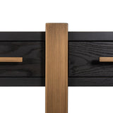 Cambon Dark Coffee 3 Drawer Sideboard with Gold Frame by Richmond Interiors - Maison Rêves UK