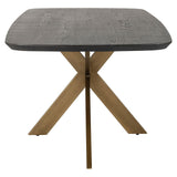 Cambon Dark Coffee Oak Danish Oval Dining Table with Brushed Base by Richmond Interiors - Maison Rêves UK