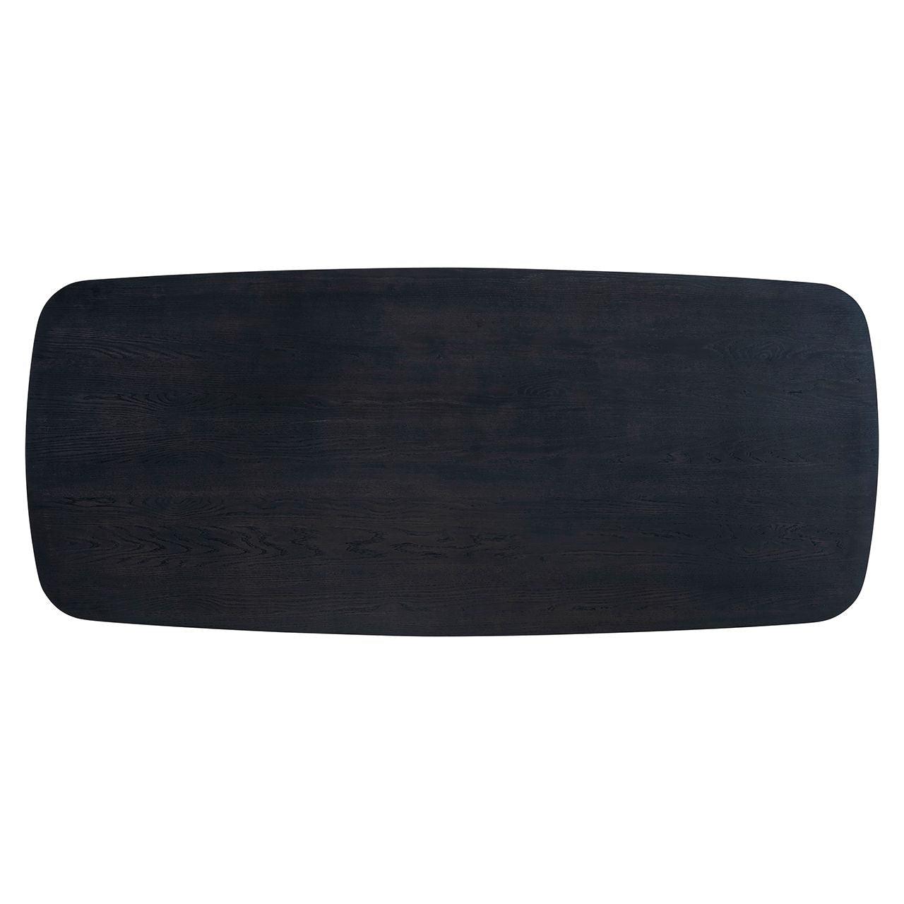 Cambon Dark Coffee Oak Danish Oval Dining Table with Brushed Base by Richmond Interiors - Maison Rêves UK