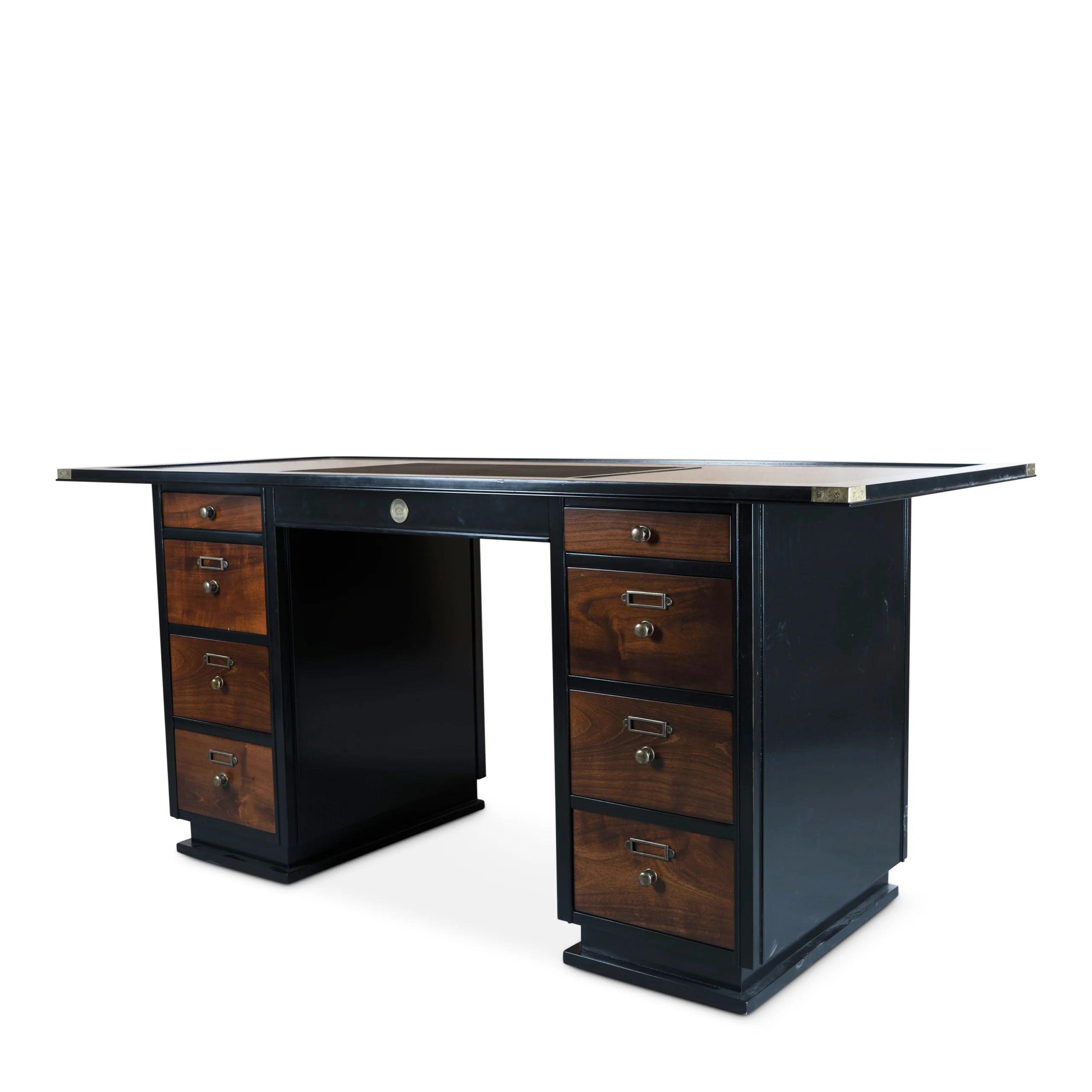 Captain's Desk, Black by Authentic Models - Maison Rêves UK