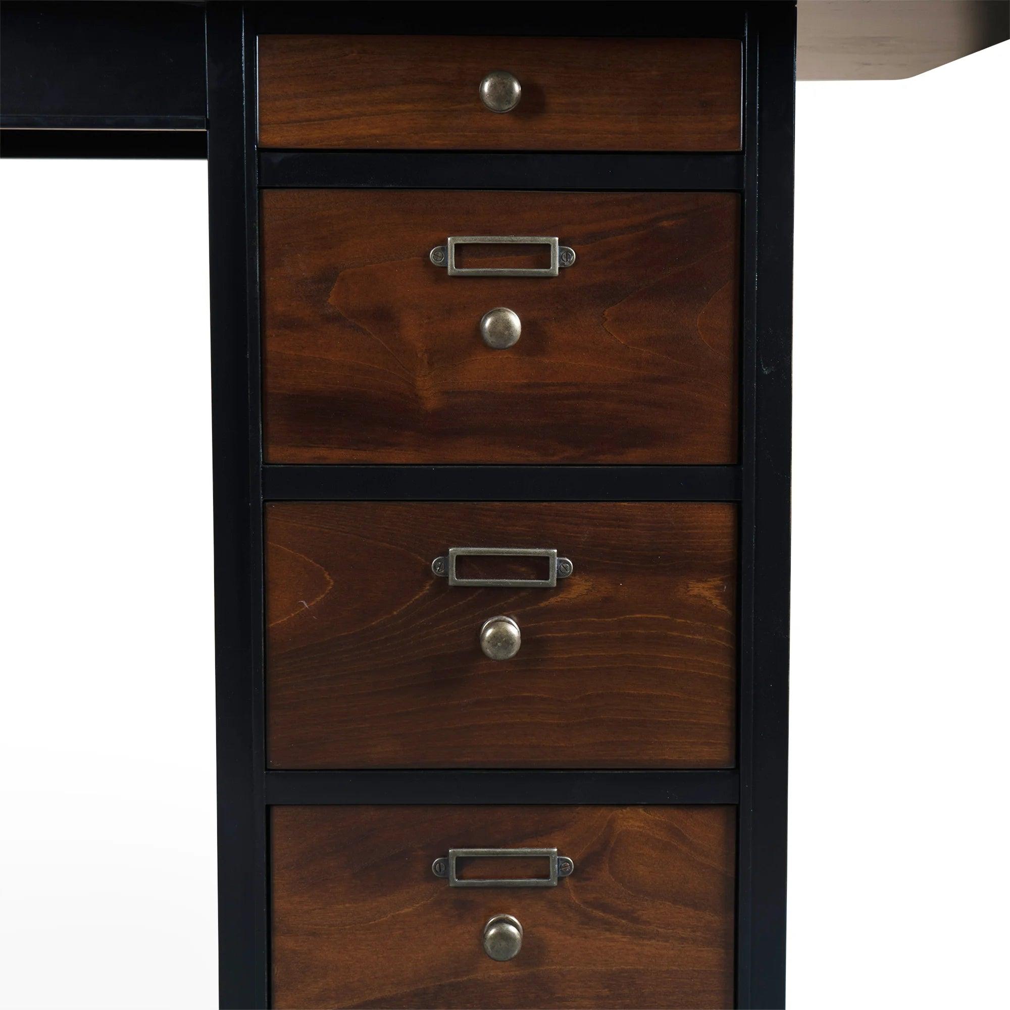 Captain's Desk, Black by Authentic Models - Maison Rêves UK