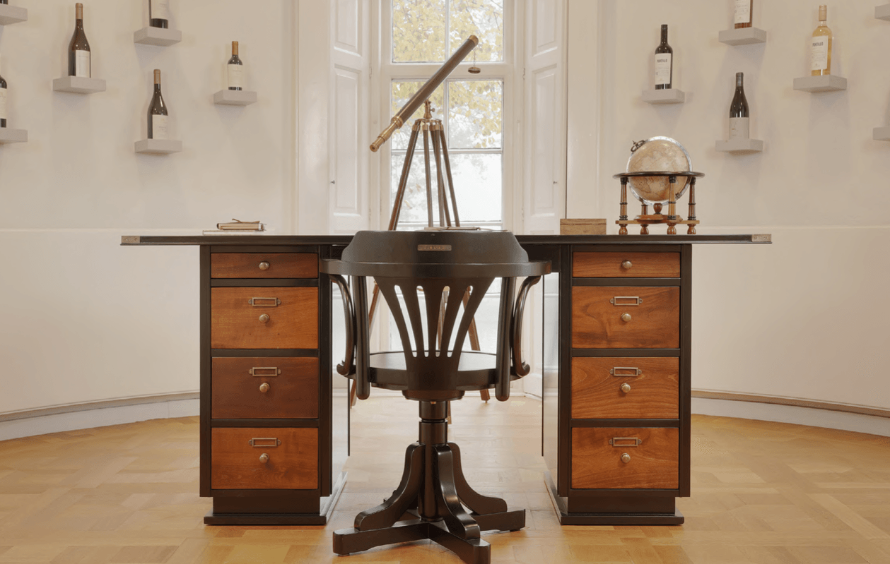 Captain's Desk, Black by Authentic Models - Maison Rêves UK