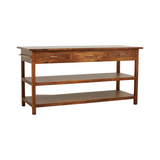 Caspain Mango Wood and Iron Display Table by Nordal - Maison Rêves UK