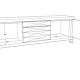 Cassis Media Unit with Gold Handles by Berkeley Designs - Interitower | UK 