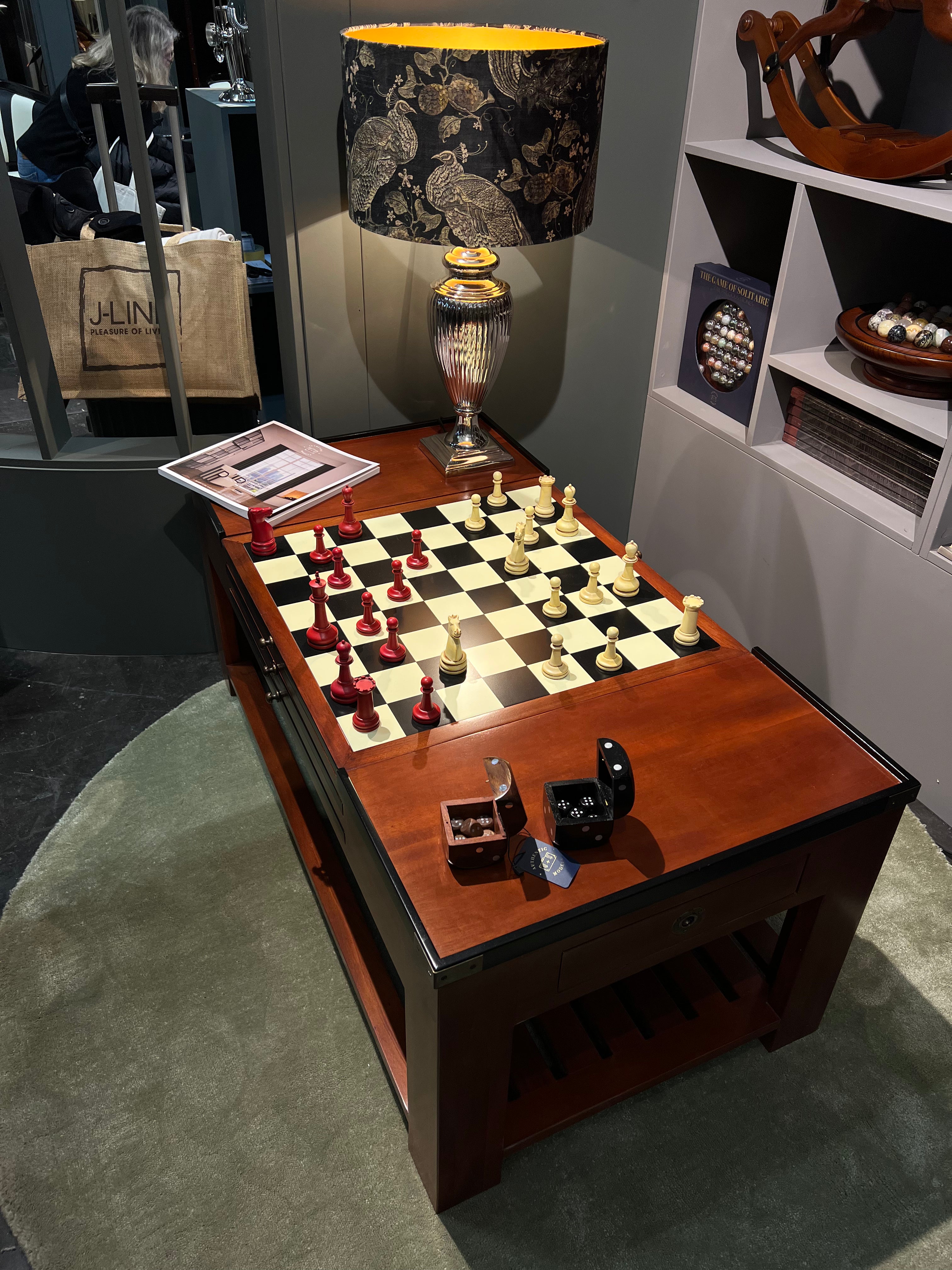 Cherry Wood Game Coffee Table by Authentic Models - Maison Rêves UK