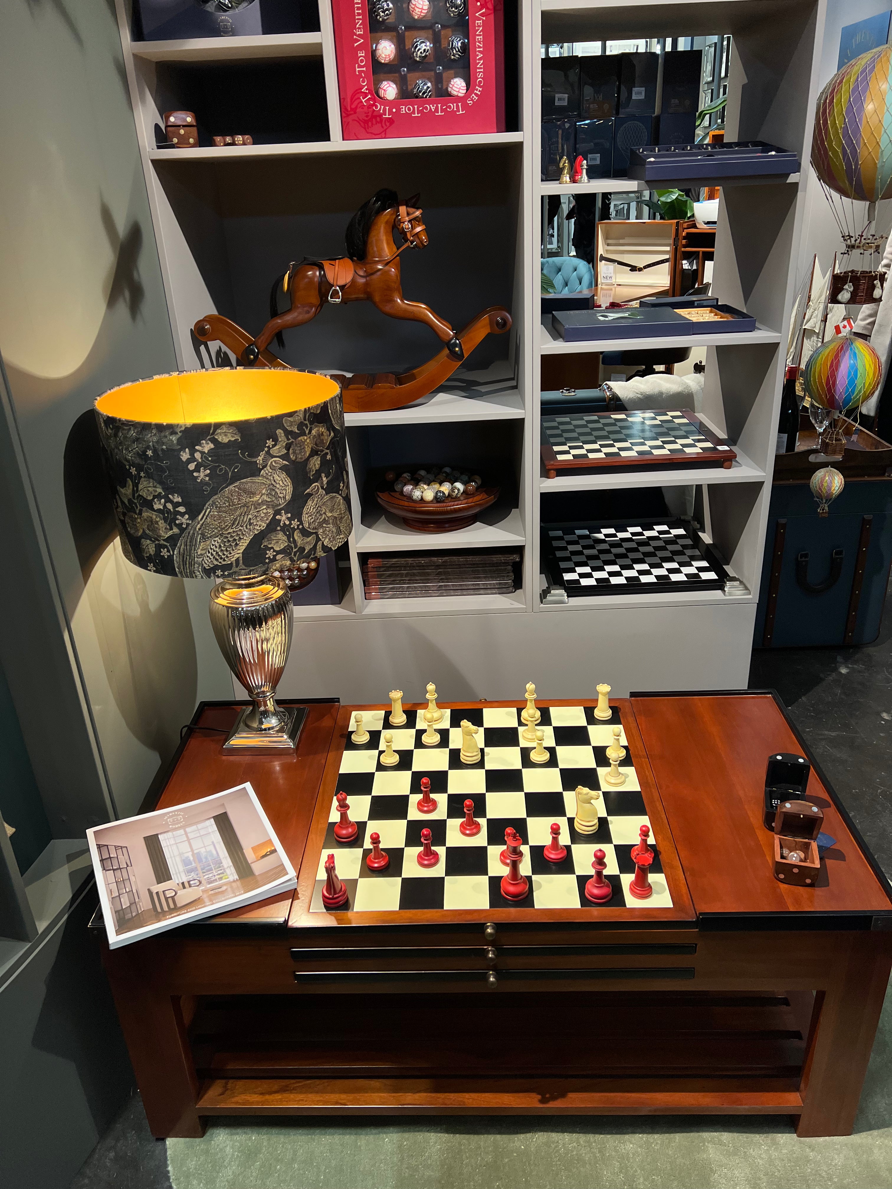 Cherry Wood Game Coffee Table by Authentic Models - Maison Rêves UK