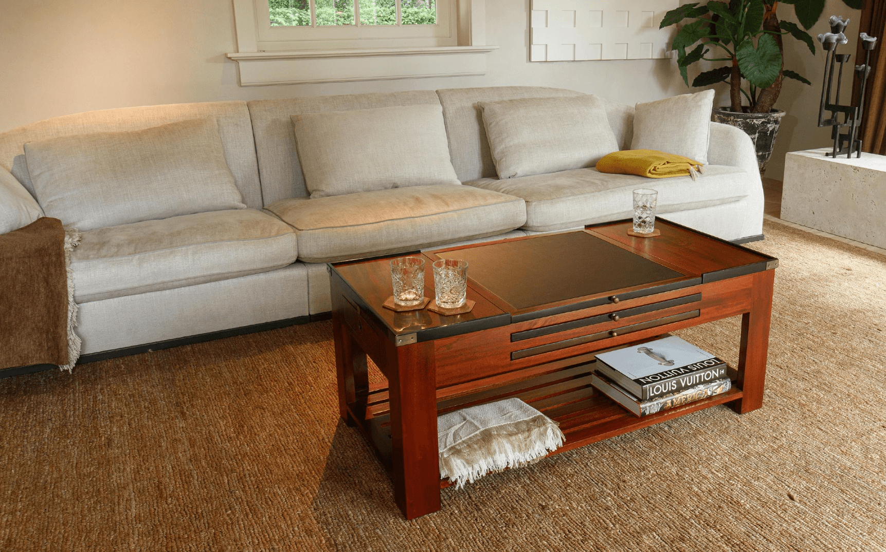 Cherry Wood Game Coffee Table by Authentic Models - Maison Rêves UK