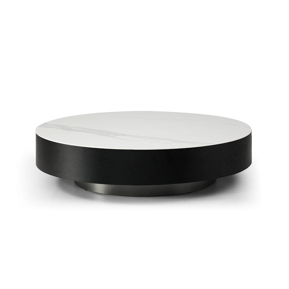 Coin Coffee Table - White Marble - Maison Rêves UK