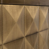 Collada 3 Door Gold Sideboard with Black Base by Richmond Interiors - Maison Rêves UK