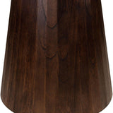 Congo Dark Brown Wood Circular Dining Table Ø120 - Maison Rêves UK