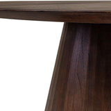 Congo Dark Brown Wood Circular Dining Table Ø150 - Maison Rêves UK