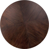 Congo Dark Brown Wood Circular Dining Table Ø150 - Maison Rêves UK