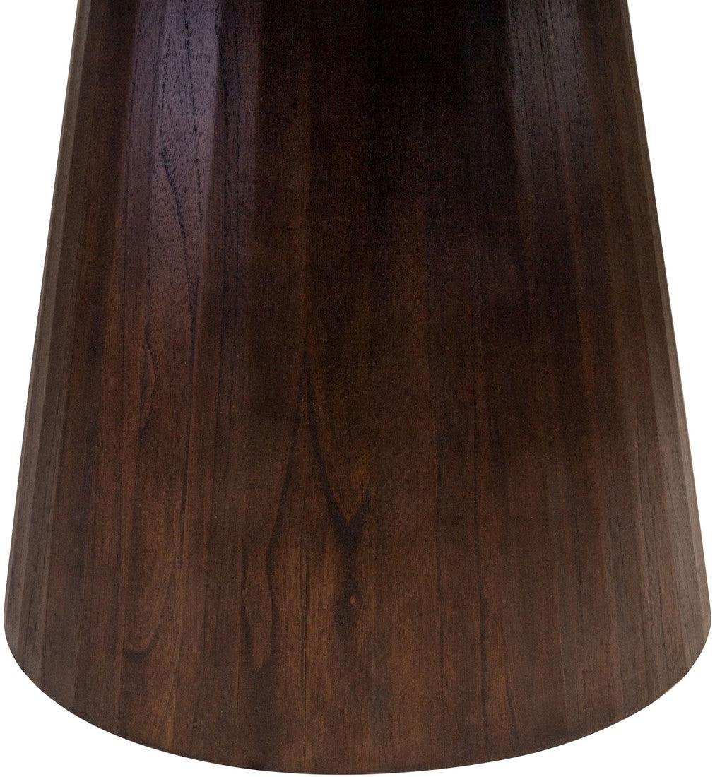 Congo Dark Brown Wood Circular Dining Table Ø150 - Maison Rêves UK
