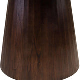 Congo Dark Brown Wood Circular Dining Table Ø150 - Maison Rêves UK