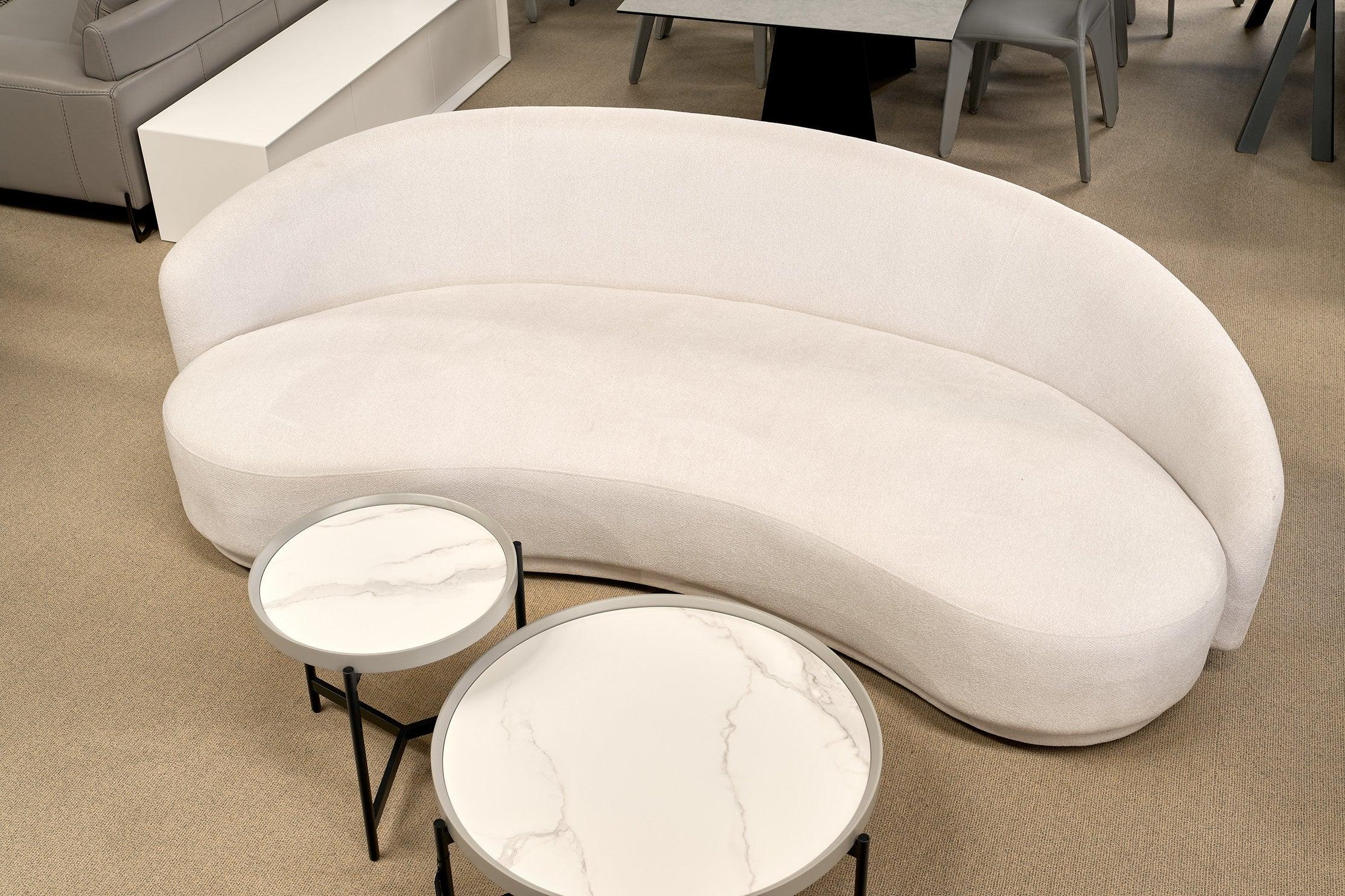 Cove 4-Seater Sofa - Avery Velour Cream - Maison Rêves UK