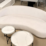 Cove 4-Seater Sofa - Avery Velour Cream - Maison Rêves UK