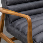 Cruzo 2 Seater Sofa Antique Ebony with Wooden Legs - Maison Rêves UK