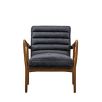 Cruzo Armchair Antique Ebony with Oak Wood Frame - Maison Rêves UK
