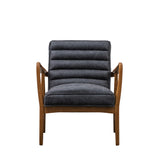 Cruzo Armchair Antique Ebony with Oak Wood Frame - Maison Rêves UK