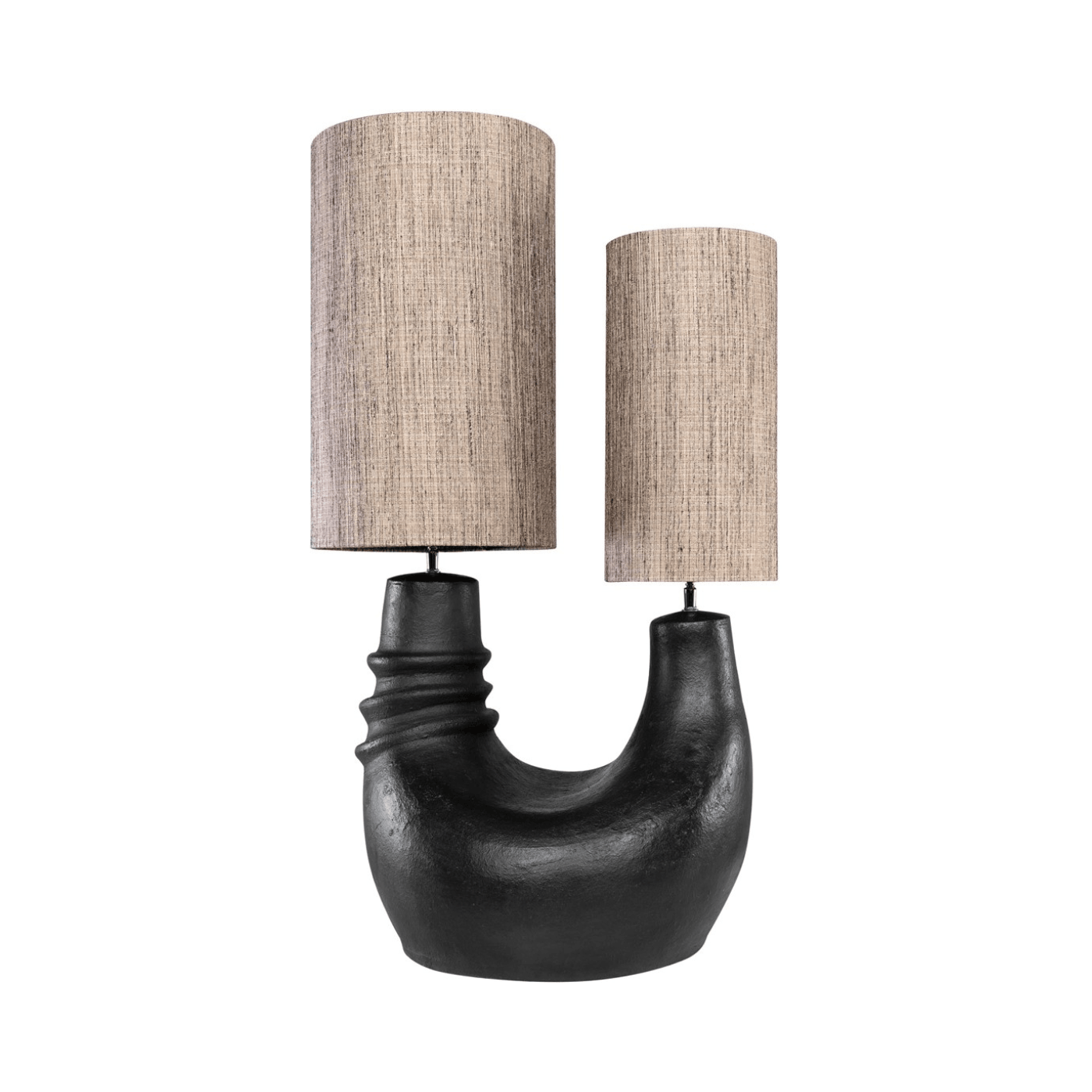 Denise Black Terracotta Table Lamp - Maison Rêves UK