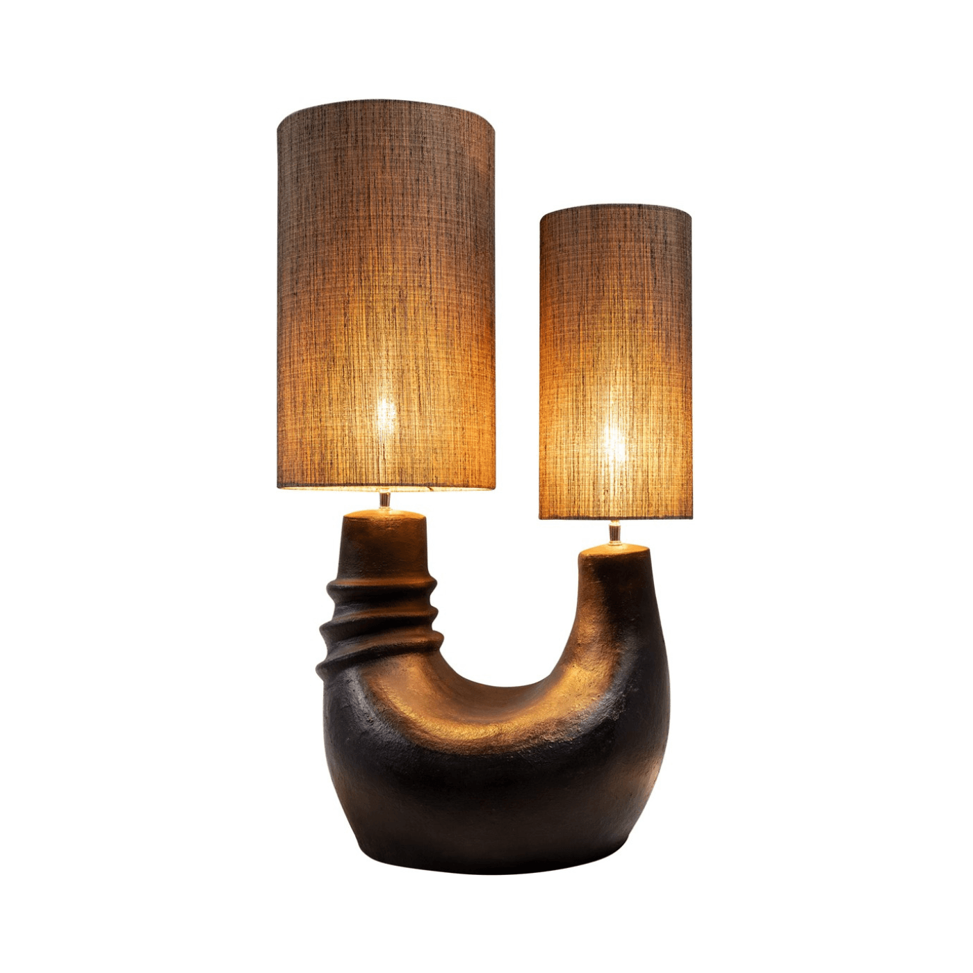 Denise Black Terracotta Table Lamp - Maison Rêves UK