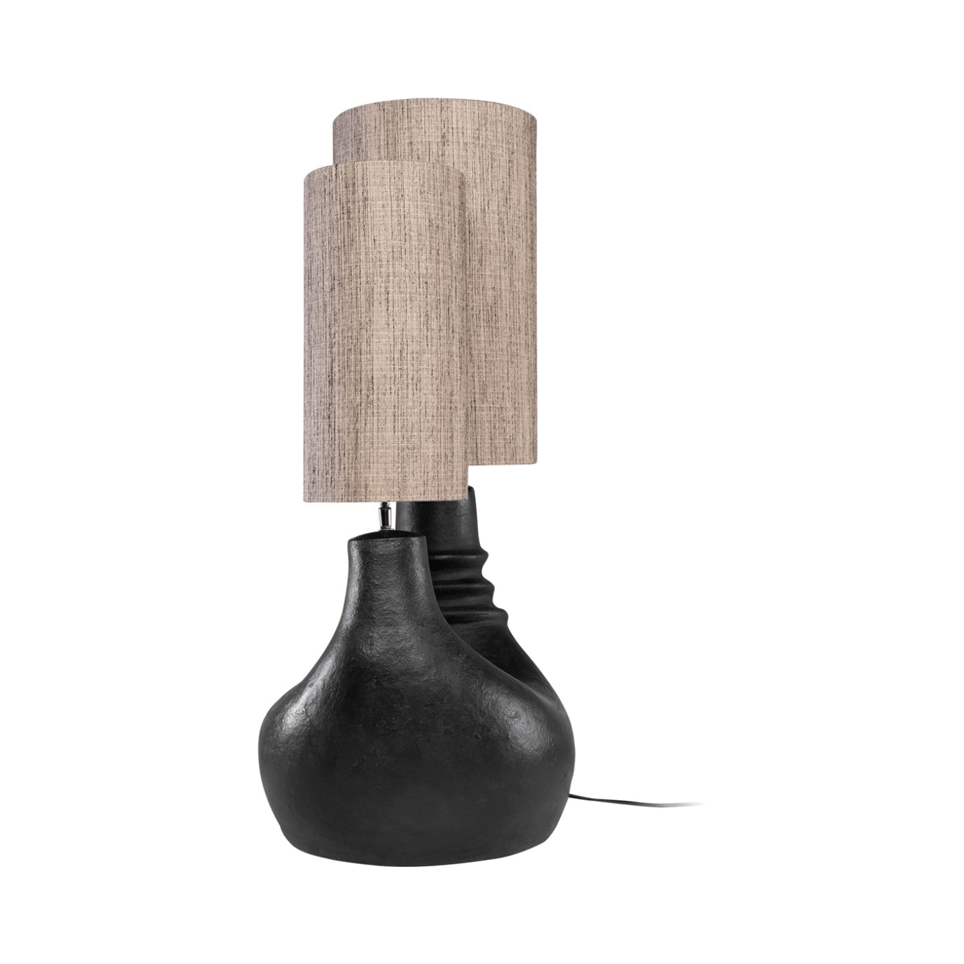 Denise Black Terracotta Table Lamp - Maison Rêves UK