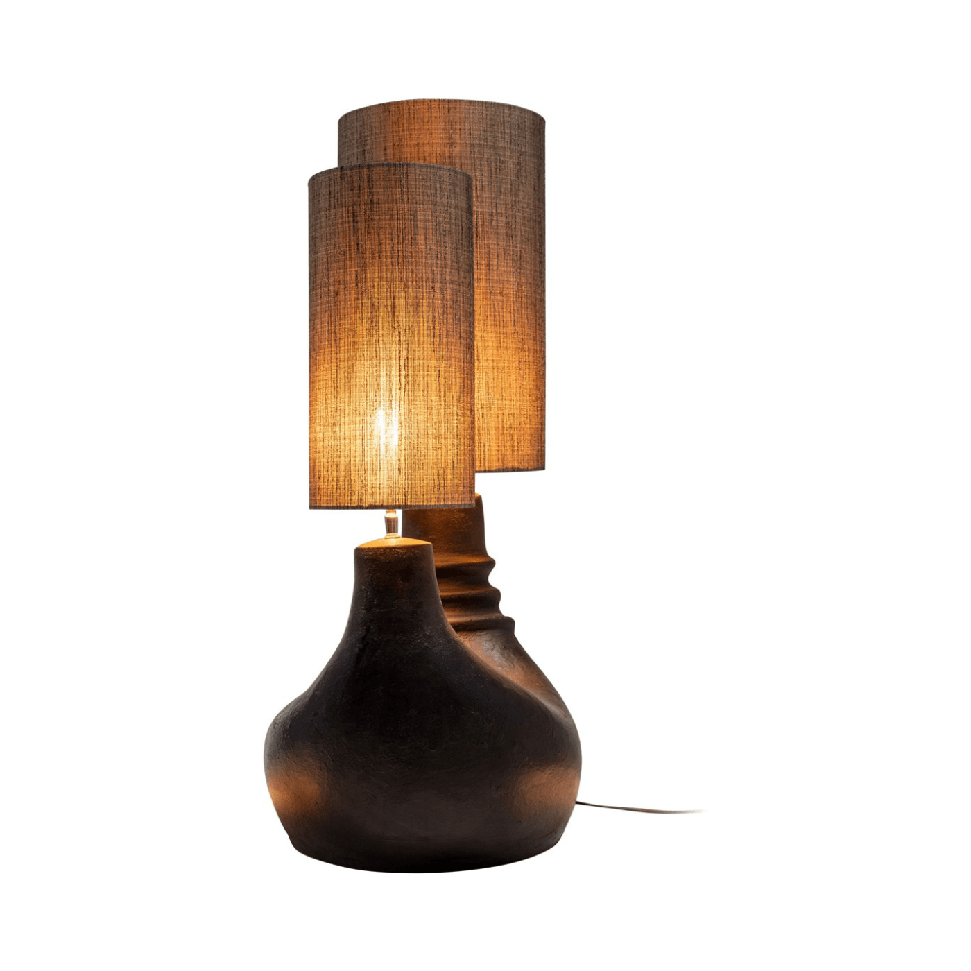 Denise Black Terracotta Table Lamp - Maison Rêves UK