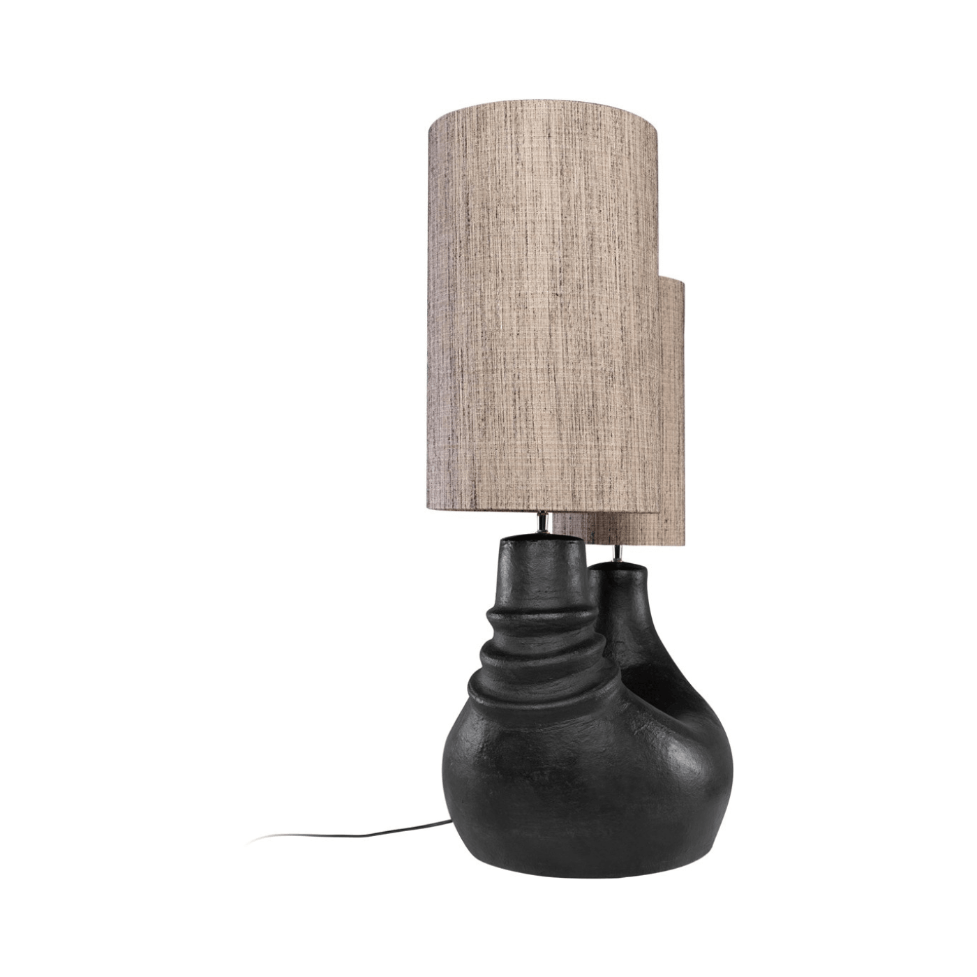 Denise Black Terracotta Table Lamp - Maison Rêves UK
