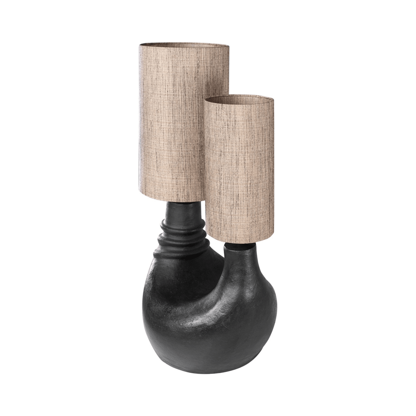 Denise Black Terracotta Table Lamp - Maison Rêves UK