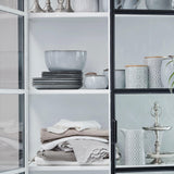 Depot Black Iron Tall Cabinet with Glass Doors H205 (CM) - Maison Rêves UK