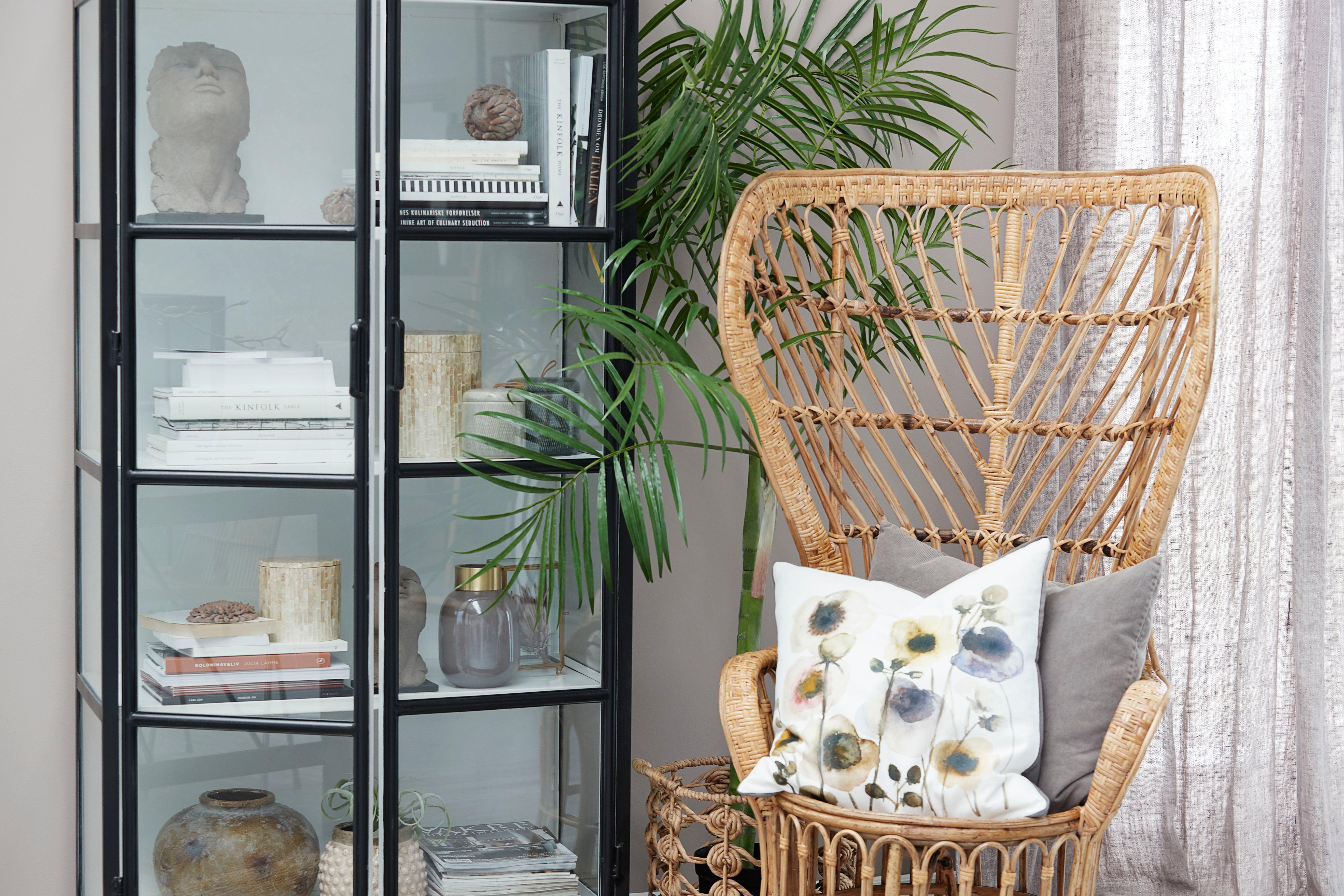 Depot Black Iron Tall Cabinet with Glass Doors H205 (CM) - Maison Rêves UK
