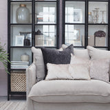 Depot Black Iron Tall Cabinet with Glass Doors H205 (CM) - Maison Rêves UK