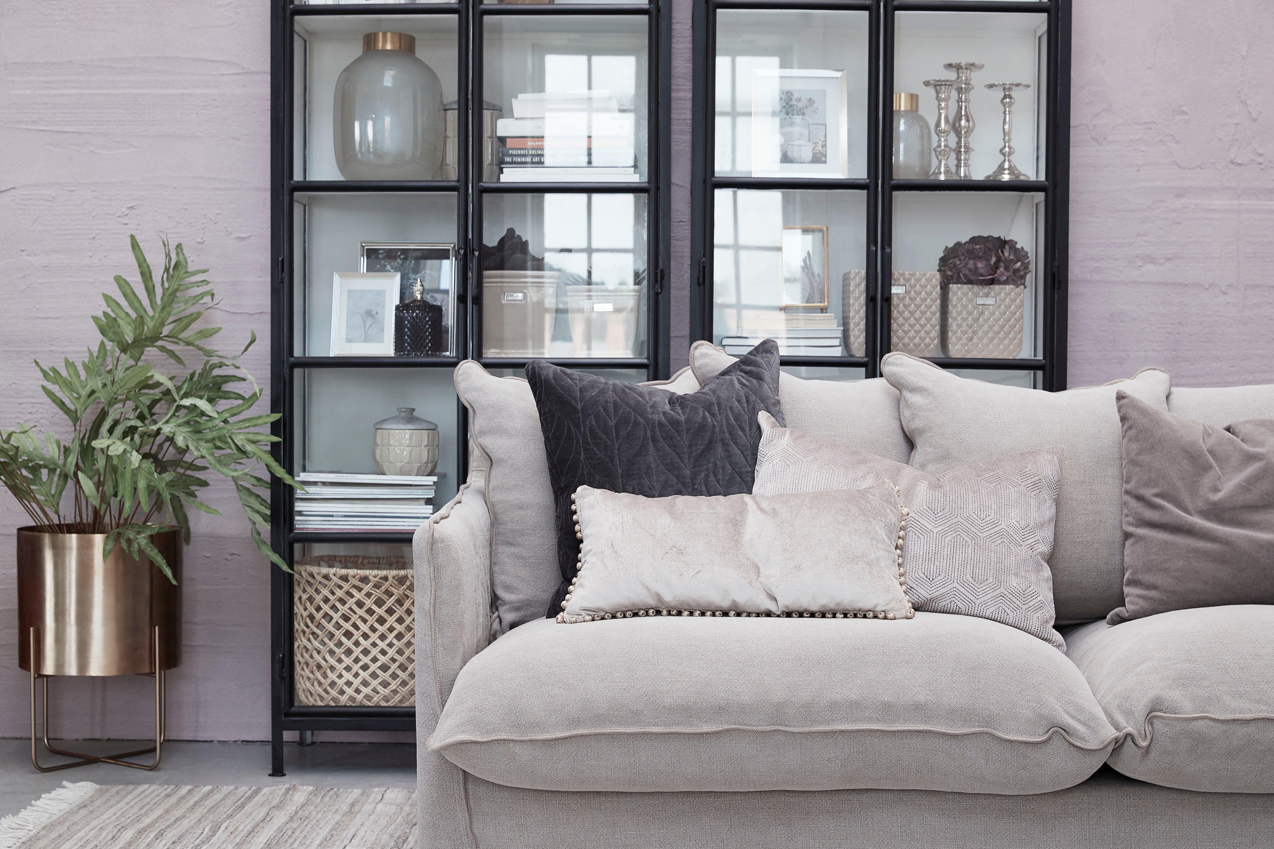 Depot Black Iron Tall Cabinet with Glass Doors H205 (CM) - Maison Rêves UK