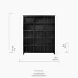 Downtown Iron 3 Door Cabinet in Black by Nordal - Maison Rêves UK