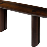 Durban Dark Brown Wooden Console Table - Maison Rêves UK