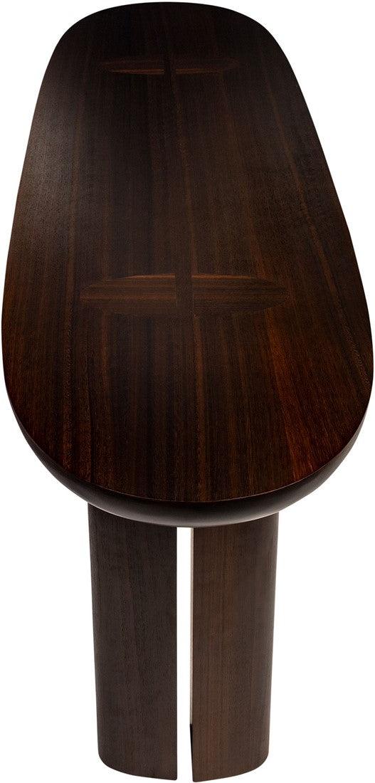 Durban Dark Brown Wooden Console Table - Maison Rêves UK